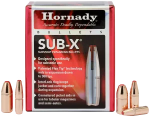 Hornady Sub-X Subsonic eXpanding Bullets - 250 Grain - .357 dia. - 100 Pack