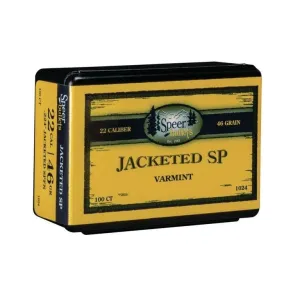 Speer Ammunition 54 Varmint Soft Point 40 gr 224 Caliber Rifle Bullets - 100 Round Box