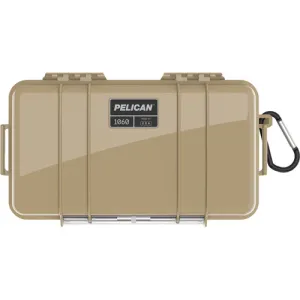 Pelican Parts & Accessories 26 PELICAN 1060 Micro Case Black, Desert Tan