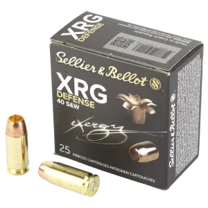 Sellier & Bellot Ammunition 58 Sellier & Bellot Pistol .40 S&W Ammunition, 25 Rounds JHP 130Gr - SB40XA