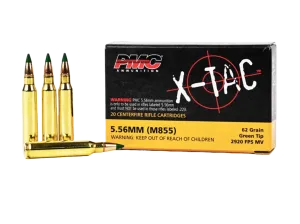 PMC X-Tac 5.56 Ammo 62 Gr LAP 20rds - 556k
