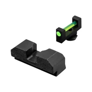 XS Sights Parts & Accessories 6 Xs Sight Systems Standard Height Green Fiber Optic Sights for Glock 42/43/43x/48 Pistols