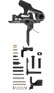 RISE Armament RA-100 Two Stage Trigger w/ AR-15 Lower Parts Kit Flat 4.5lb Black