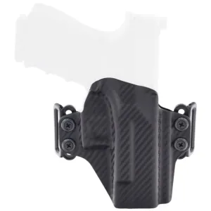 Rounded by Concealment Express Parts & Accessories 17 Rounded OWB KYDEX Belt Loop Holster Springfield Hellcat Ambidextrous Carbon Fiber