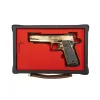 Used & Vintage Gun Deals of the Week (Updated Weekly) 23 From Ben\'s Private Collection - EAA Girsan 1911 Pistol 5 Barrel .45ACP 8rd, Ornate Gold Lux Finish, G10 Grips, Extended Beavertail, Custom Engraved - Used, As-New