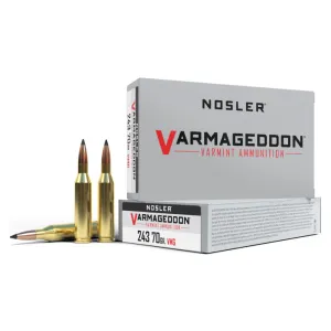 Nosler Varmageddon VGA - 243 Win 70g VG FBT (20ct) Ammunition 61029