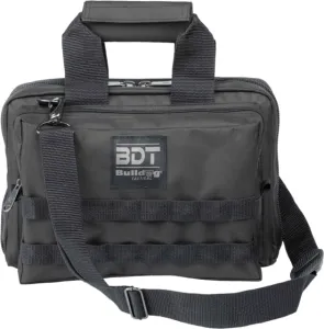 Bulldog Cases & Accessories 49 Bulldog Cases & Vaults Deluxe 2 Pistol Range Bag w/ Strap & MOLLE Black