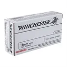 Usa White Box 9mm Luger Fmj Handgun Ammo - Usa White Box 9mm Nato 124gr Fmj 50/Box