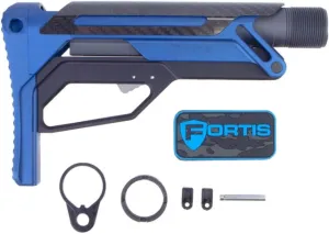 Fortis Manufacturing Parts & Accessories 54 Fortis Manufacturing LA Stock Bundle Pack Cerakoted buffer tube and Standard QD End Plate Blue