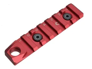 Strike Industries Link Rail Section 7 Slots-QD Featured Can Fit Most Keymod and M-Lok Version Mounting Surfaces Red One Size