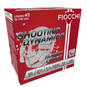 Fiocchi 12ga 2.75" 1-1/8oz #7.5 Target Shotshell Ammunition 25rds - 12SD18H75