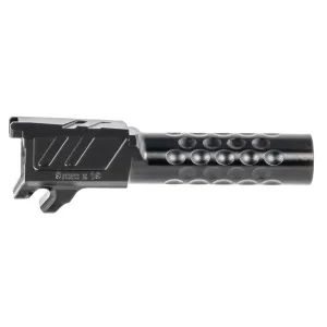 ZEV BBLZ365PRODLC Pro Replacement Barrel 9mm Luger 4.90 in Black DLC Finish 416R Stainless Steel Material with Dimples for Sig P365