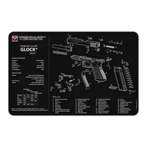 Pistol Gun Mats - Tekmat Pistol Gun Cleaning Mat For Glock Gen 4 Black