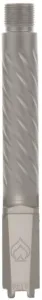 Ballistic Advantage Threaded Pistol Barrel SIG P365 XL/X Marco Spiral Fluting 1-10 Twist 1/2x28 PVD Light Gray