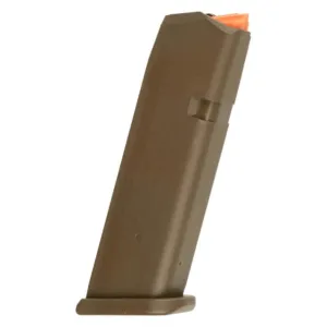 Glock G17 9mm Luger 17 Round Pistol Magazine FDE w/ Orange Follower 1 Pack 17