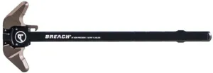 Aero Precision Breach Ambidextrous Charging Handle AR-10/M5 .308 Winchester Large Lever Anodized Black/Kodiak Brown