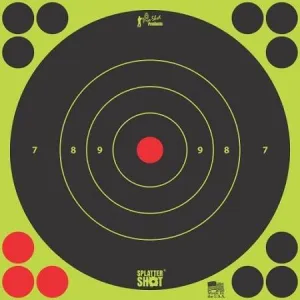 Pro-Shot Splatter Shot 8" Green Bullseye Target 6/ct