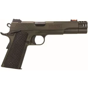 KIMBER RAMPART 1911 38SUPER 5 W/ COMP OD GREEN BLK G10 GRIPS 1-8RD MAG