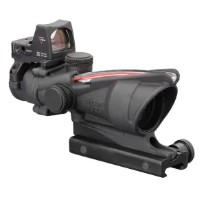 Trijicon 4x32 ACOG Dual Illum Red Chevron .223 Reticle w/Colt Knob Mount - LED 3.25 MOA Red Dot RMR Type 2 TA31-D-100549