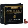 Speer Ammunition 4 SPEER AMMO Reloading Bullets Gold Dot 9mm 115 Grain 100rd