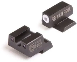 Custom Sig P365 Parts & Accessories for 2026 65 Night Fision Perfect Dot Suppressor Height Night Sight Set w/Front Square Rear White Front w/Green Tritium Black Rear w/Green Tr Sig Sauer Suppressor