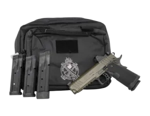 Springfield Prodigy Double Stack 1911 Bundle 5" 9mm (3)17rd/ (1)20rd Pistol, ODG/Black w/ Viridian RFX11 Green Dot Optic and Bag - PH9119AOSBG-PAC