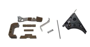 Centennial Defense Systems Glock 43x48 Lower Parts Kit Strippled2.5lb Mag Catch Spring Factory Trigger Spring Weight Glock Tan LPK-EXT-MOD275