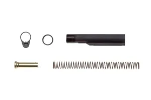 USED Bravo Company Mil-Spec Carbine Stock Hardware Mounting Kit W/Buffer/Spring/Hardware Aluminum Black BCM-STOCK-HARDWARE-KIT