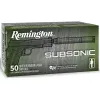 Remington Subsonic 9mm Luger Ammo 147 Grain Flat Nose Box of 50