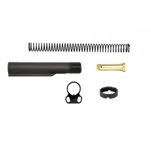 TacFire 6-Position AR-15 Mil-Spec Buffer Tube Assembly w/ Ambidextrous End Plate