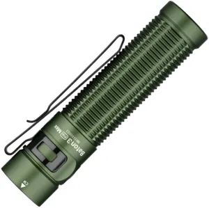 Olight Baton 3 Pro Max Rechargeable Handheld EDC Flashlight 2500 Lumens Olive Drab Green