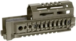 Midwest Industries AK Alpha Series Quad Rail Handguard 6.0in Magpul ODG