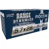 Fiocchi Range Dynamics 5.7x28mm FN Ammo 62 Grain Full Metal Jacket Box of 50