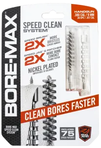 Real Avid Parts & Accessories 22 Real Avid BoreMax Speed Clean 9mm Nickel Plated Cleaning Kit