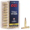 CCI Ammunition 31 Cci V Max 17 Hornady Magnum Rimfire Hmr 17 Grain 50 Rounds
