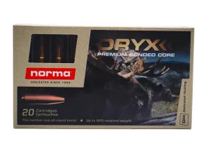 Norma ORYX .308 Win 180gr Bonded SP Rifle Ammo, 20rds