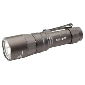 Surefire Everyday Carry Light (EDC-1-DFT), Dual-Fuel Turbo, Flashlight, 650 Lumens, Anodized Finish, Gray EDC1-DFT-HA
