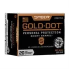 Speer Ammunition 42 Gold Dot Short Barrel 357 Magnum Ammo - 357 Magnum 135gr Gold Dot Hollow Point Short Bbl 20/Box