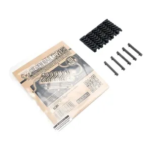 Strike Industries Parts & Accessories 40 Siegen Rail Covers - Siegen Rail Covers Black 5pk