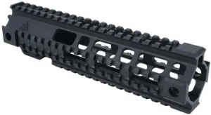 AT3 Tactical Pro Series Free Float Quad Rail AR15 Handguards 9in Mid-Length Black