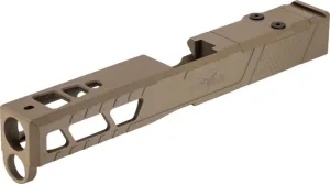 TRYBE Defense Pistol Slide Glock 17 Gen 5 Viper Cut Version 2 FDE Cerakote