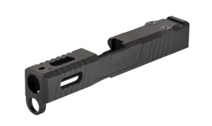 TRYBE Defense Pistol Slide Glock 43/43X Version 1 RMSc Cut Cerakote Graphite Black