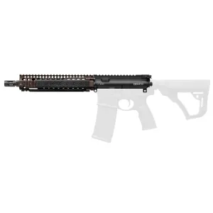 Daniel Defense 2300408013011 MK18 Upper Group 5.56x45mm NATO 10.30 in Black Barrel, 7075-T6 Aluminum Black Anodized Receiver, FDE DD RISII MK18 Handguard for AR-15