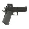 Springfield Armory 1911 DS Prodigy 9mm Luger Pistol 4.25" Barrel 18+1 Round Black Slide Black Grip Black Cerakote Frame Aimpoint COA