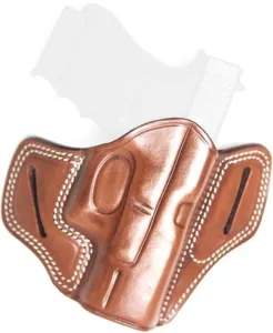 Cebeci Arms Parts & Accessories 16 Cebeci Arms Leather Pancake Combat Grip Holsters Glock 19 23 Right Tan