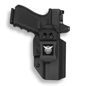 WE THE PEOPLE Glock 19/19X/45/23 Gen 1-4 w/ Red Dot IWB Black Kydex Holster | Right Hand