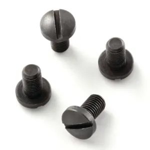 Hogue Grip Screws For Government and Officers Slotted Black Package of Four