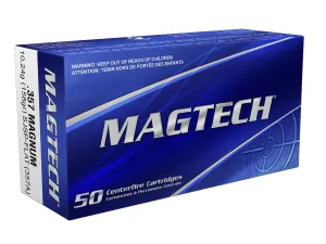 Magtech 357 Magnum 158gr Semi Jacket Soft Point Flat 50 Rounds Ammunition - 357A
