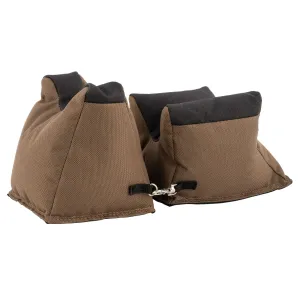 Allen 1830 Shooter's Rest Front and Rear Bag Prefilled Brown