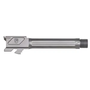 Fortis Manufacturing Parts & Accessories 57 Fortis Manufacturing Match Grade Barrel Glock 19 Gen 1-5 Glock 19X 9mm Luger Threaded Pistol Barrel 4.5 inch 1-10 Twist PVD Gray